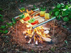 Superpraktisk, sammenleggbar grillrist