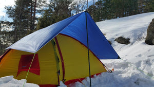 Tarp- Overseil 2.5m x 1.5m  inkl.  oppbevaringspose. Kun 225 gram